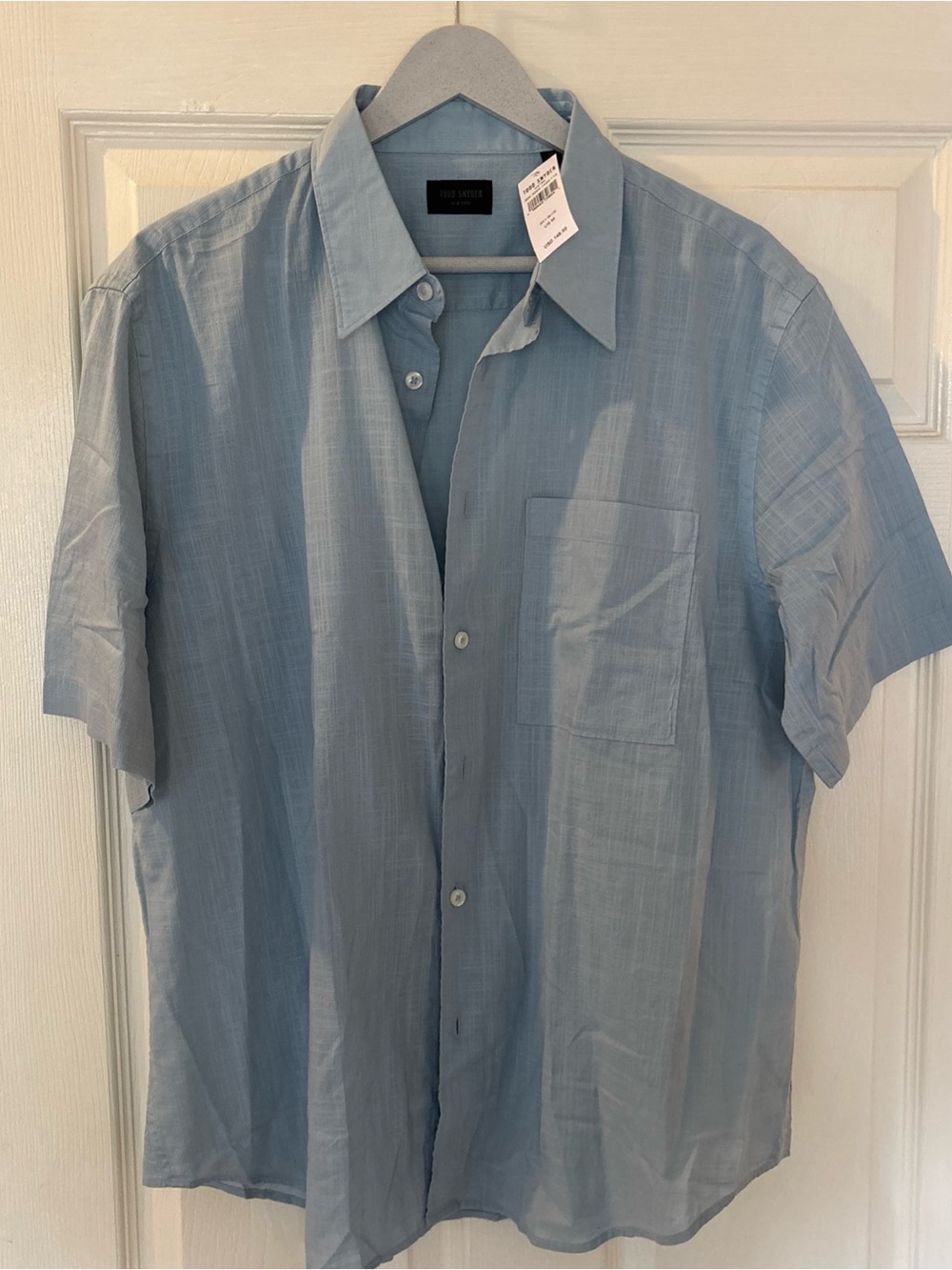 Todd Snyder Easy Cut Summer Weight Shirt - Sky Blue -size M - 100% cotton -NWT!!